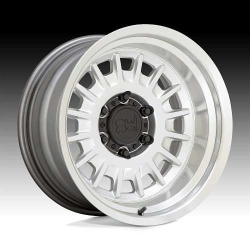 Black Rhino Aliso Machined Silver Custom Truck Wheels 1